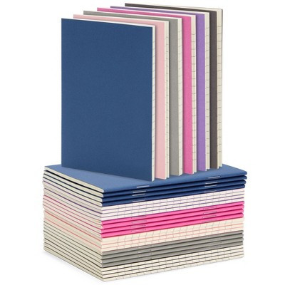 Paper Junkie 24 Pack Mini Notebooks Bulk Set, Travel Journal with 48 Lined Pages for Writing School Supplies, 6 Colors, 3.5 x 5 In | Target