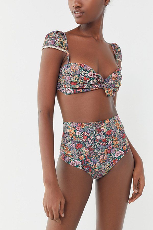 Montce Swim Cabana Bikini Top - Assorted S at Urban Outfitters | Urban Outfitters (US and RoW)