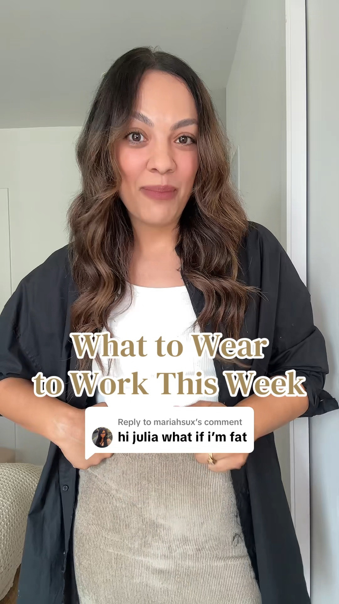 Here is what you can wear to work this week!

Monday:
-Zara black poplin shirt, similar linked. 
-Taupe lace trimmed midi skirt, similar linked. 
-White tank top, similar linked. 
-Ganni leopard print tote bag. 
-Zebra print kitten heels, similar linked. 

Tuesday:
-Oak + Fort oversized trench in brindle, I have a size medium. 
-Dissh butter yellow midi dress, similar linked. 
-Steve Madden buckled black flats. 

Wednesday:
-Aritzia black high rise tailored linen trousers, I have a size 10. 
-Butter yellow button-up shirt, similar linked. 

Thursday:
-Brown T-shirt, similar linked. 
-Anthropologie black poplin midi skirt, I have a size medium. 
-Zara woven flats. 

Friday:
-Zara black kitten heels, similar linked. 
-Grey blazer, similar linked. 
-Aritzia black T-shirt, I have a medium. 
-Old Navy low-rise wide leg baggy jeans, I have a size 10 tall. 
-Aritzia black belt.

#LTKworkwear #LTKsummer #LTKstyletip
