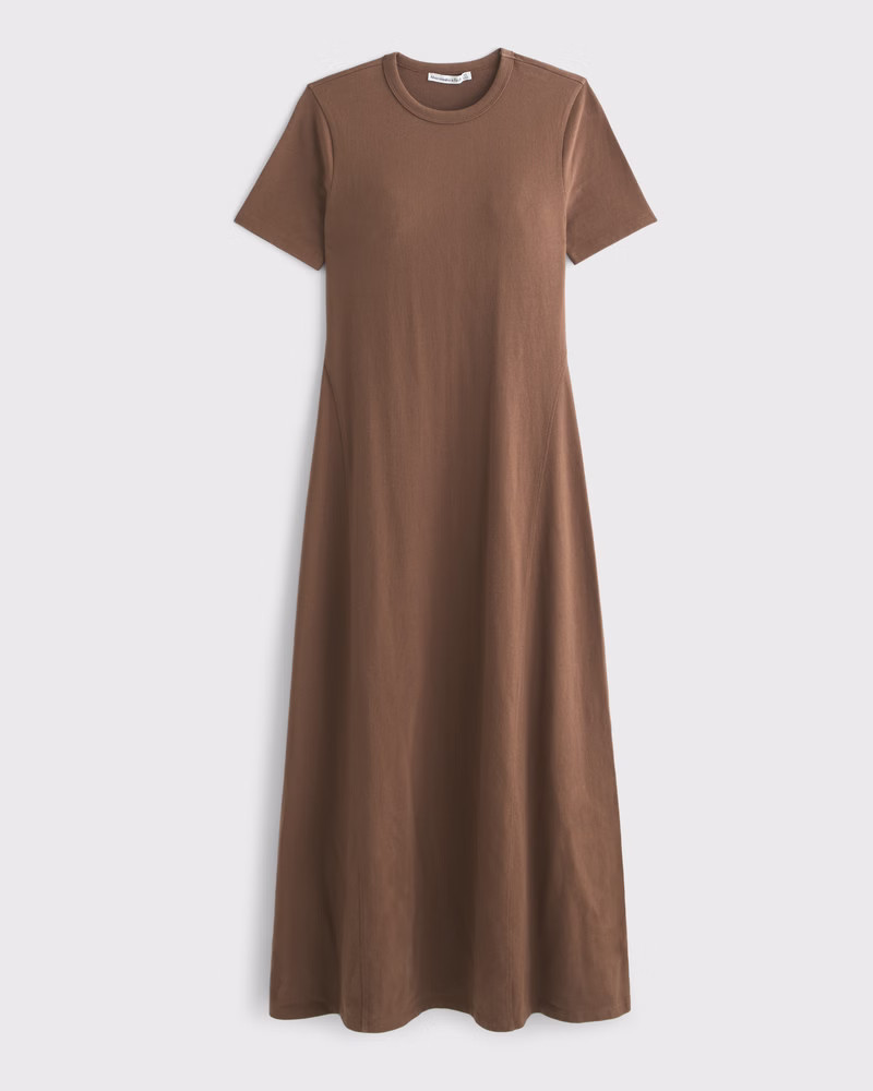Women's T-Shirt Knit Maxi Dress | Women's Dresses & Jumpsuits | Abercrombie.com | Abercrombie & Fitch (US)