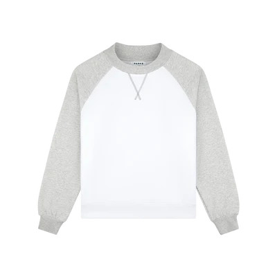 Raglan Mockneck - Classic Grey + White | Parke
