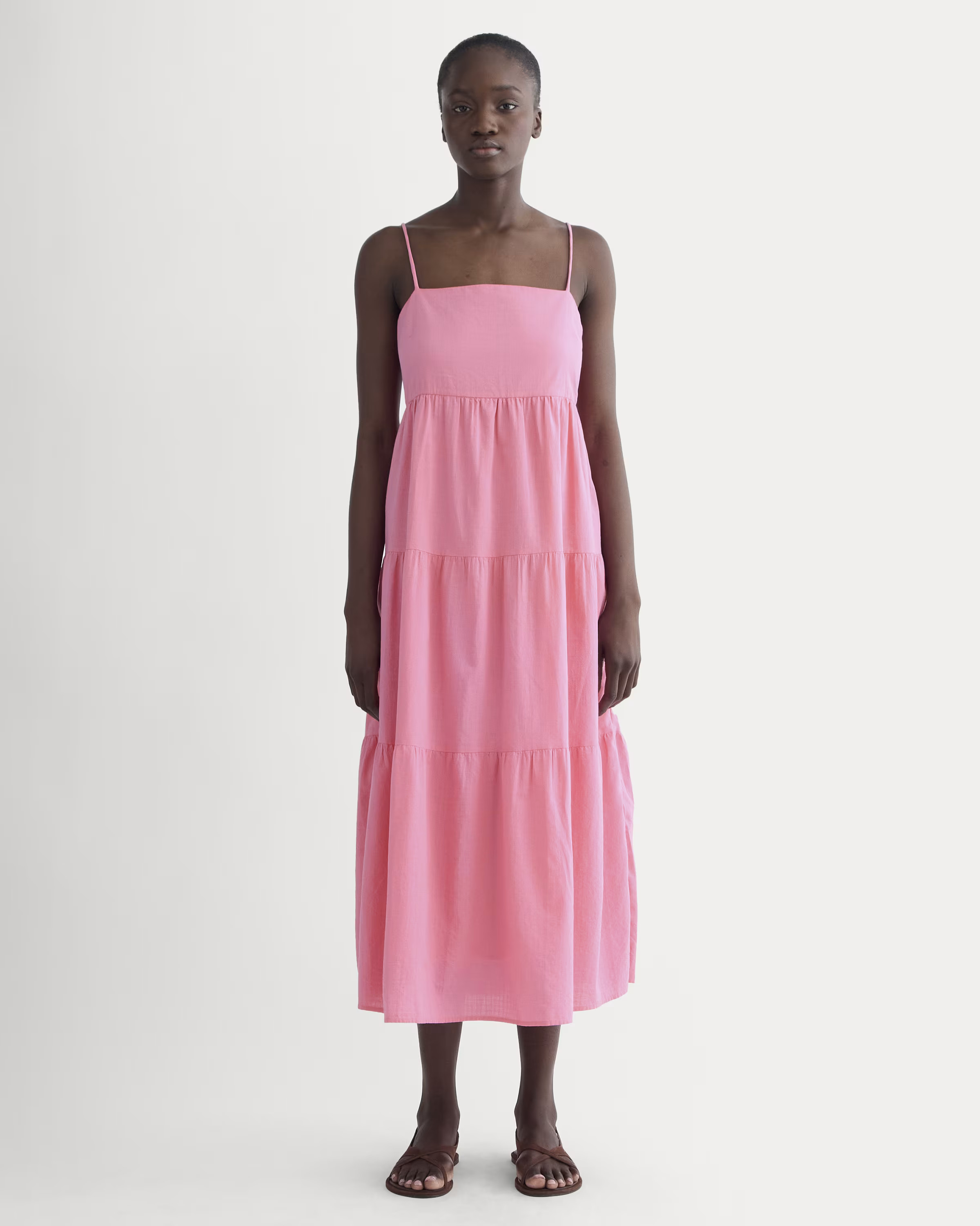 The Gauze Tiered Dress | Everlane