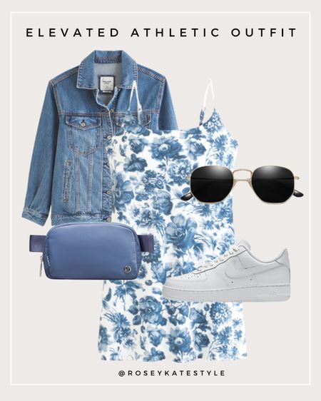 Elevated casual outfit idea - floral print tennis dress is soooo cute and would look great paired with a denim jacket and complimenting blue crossbody bag. Add white sneakers for an easy outfit idea!

#LTKActive #LTKover40 #LTKfindsunder50