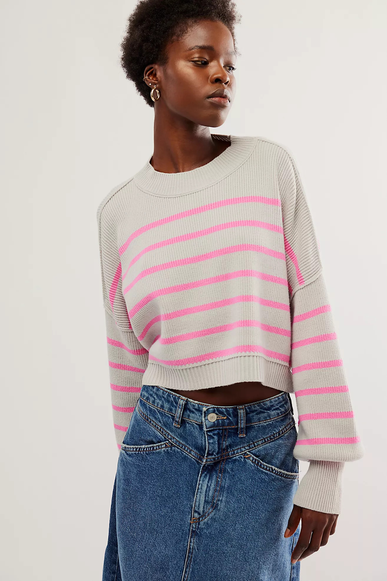 Easy Street Stripe Crop Pullover | Free People (Global - UK&FR Excluded)