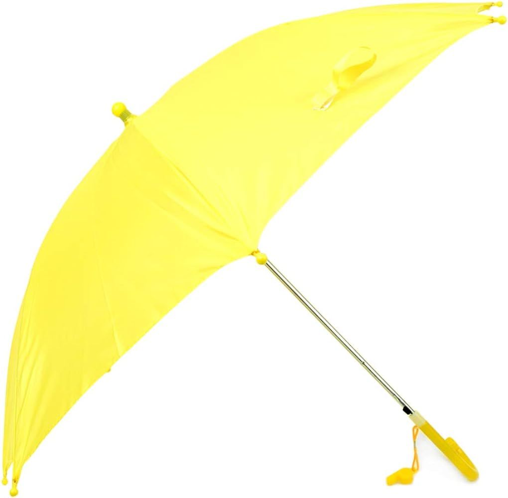 BG Children's Kid's Solid Color Auto Open Lightweight Umbrella with Novelty Whistle | Amazon (US)