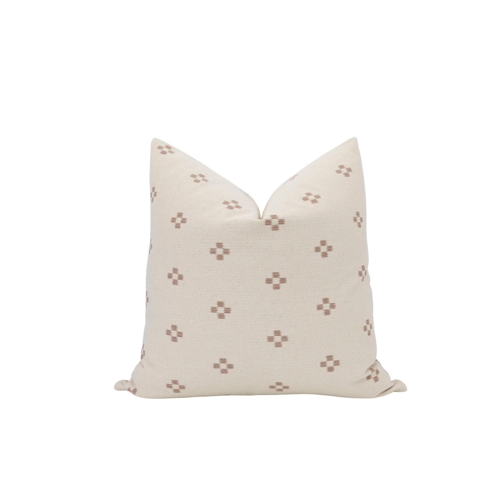 AUDREY || Cream and Brown Pillow Cover Farmhouse Pillow Hmong Pillow Neutral Pillow Abstract Pill... | Etsy (US)