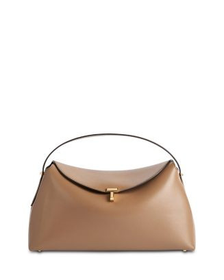 TOTEME T-Lock Smooth Leather Convertible Top Handle Bag in Camel  | Bloomingdale's TOTEME | Bloomingdale's (US)