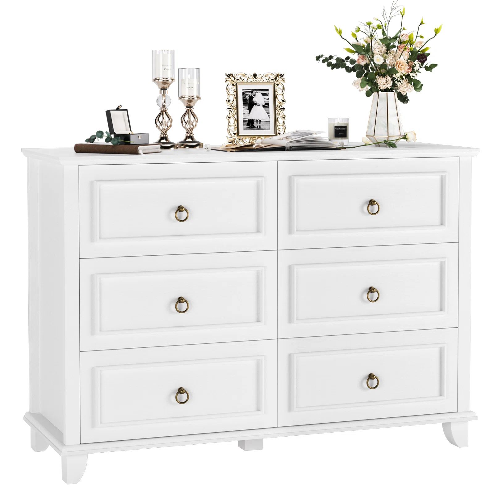 Aledo 6 Drawer 47.2" W Double Dresser | Wayfair North America