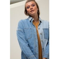Patchwork Denim Shirt | Ulla Popken - US