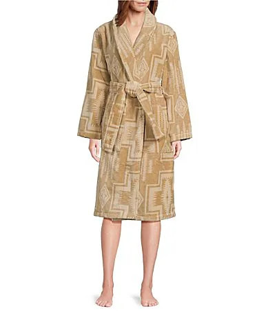 Pendleton Harding Cotton Terry Velour Cozy Robe - S | Dillard's