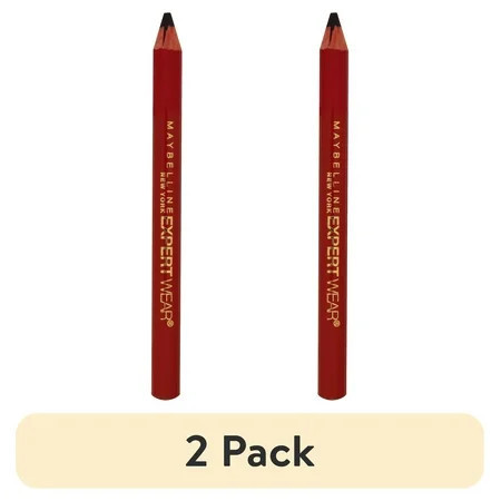 (2 pack) Maybelline Expert Wear Twin Brow and Eye Pencils Velvet Black | Walmart (US)