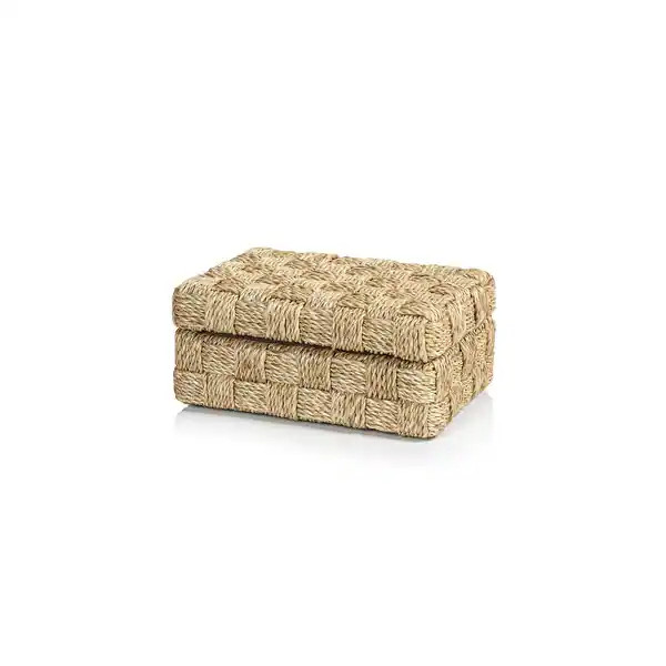 Taranto Natural Abaca Rope Decorative Box - Small | Bed Bath & Beyond