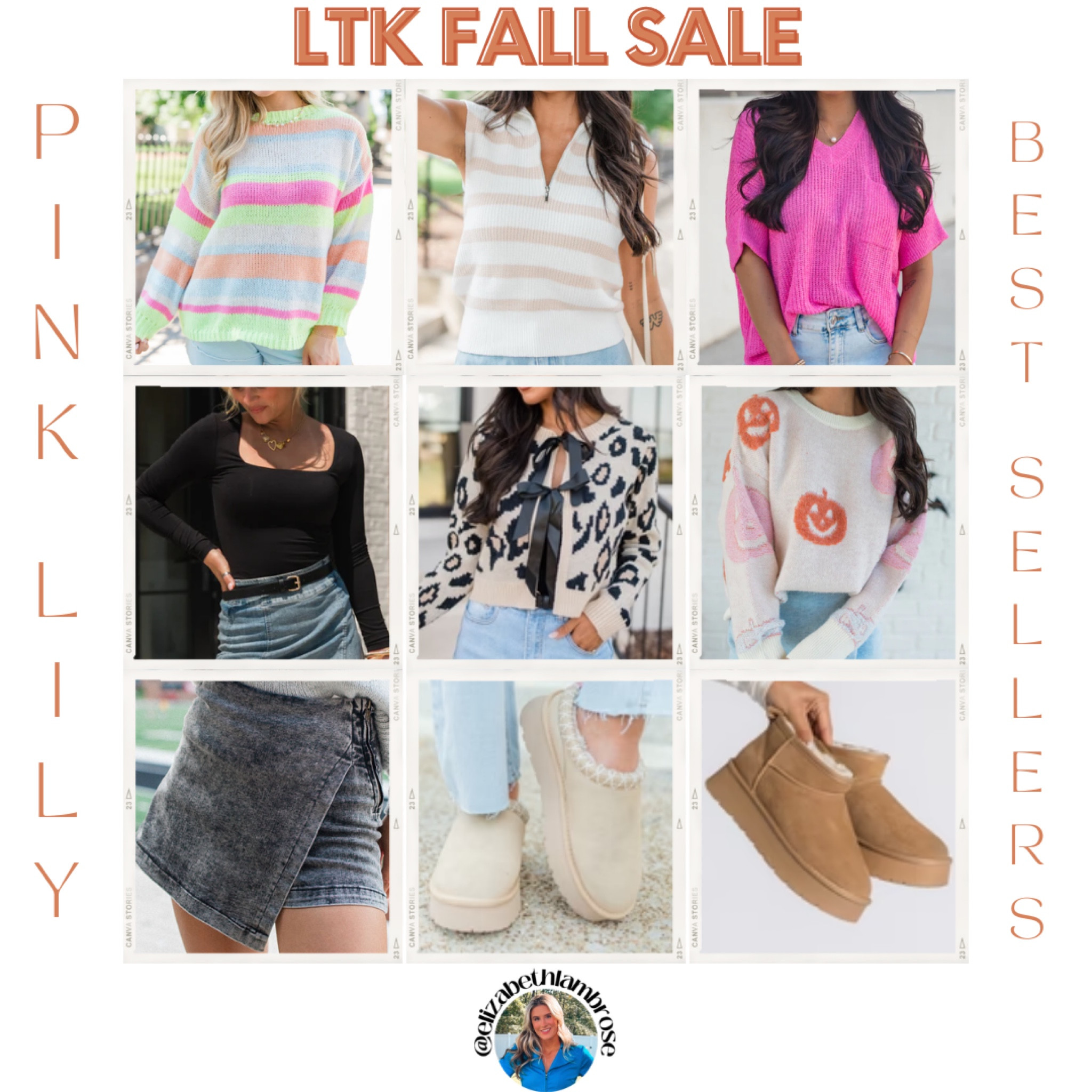 ltk fall sale is LIVE! 
here are my faves from pink lily!! they have the cutest options!!

pink lily, best sellers, faves, booties, skirt, sweaters, shirt, workwear, bodysuit

#LTKStyleTip #LTKFallSale #LTKFitness