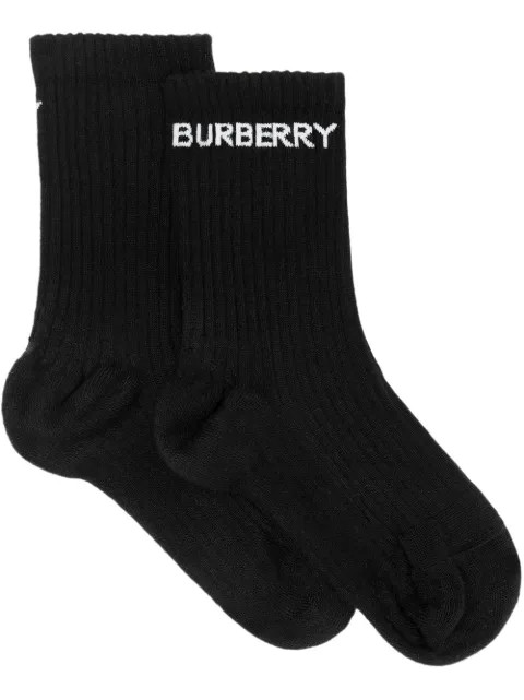 ribbed logo socks | Farfetch (UK)