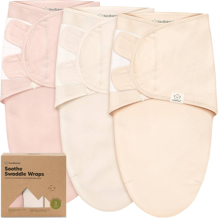 3-Pack Organic Baby Swaddle Sleep Sacks - Swaddles for Newborns, Infant 0-3 Months, Baby Girls, B... | Amazon (US)