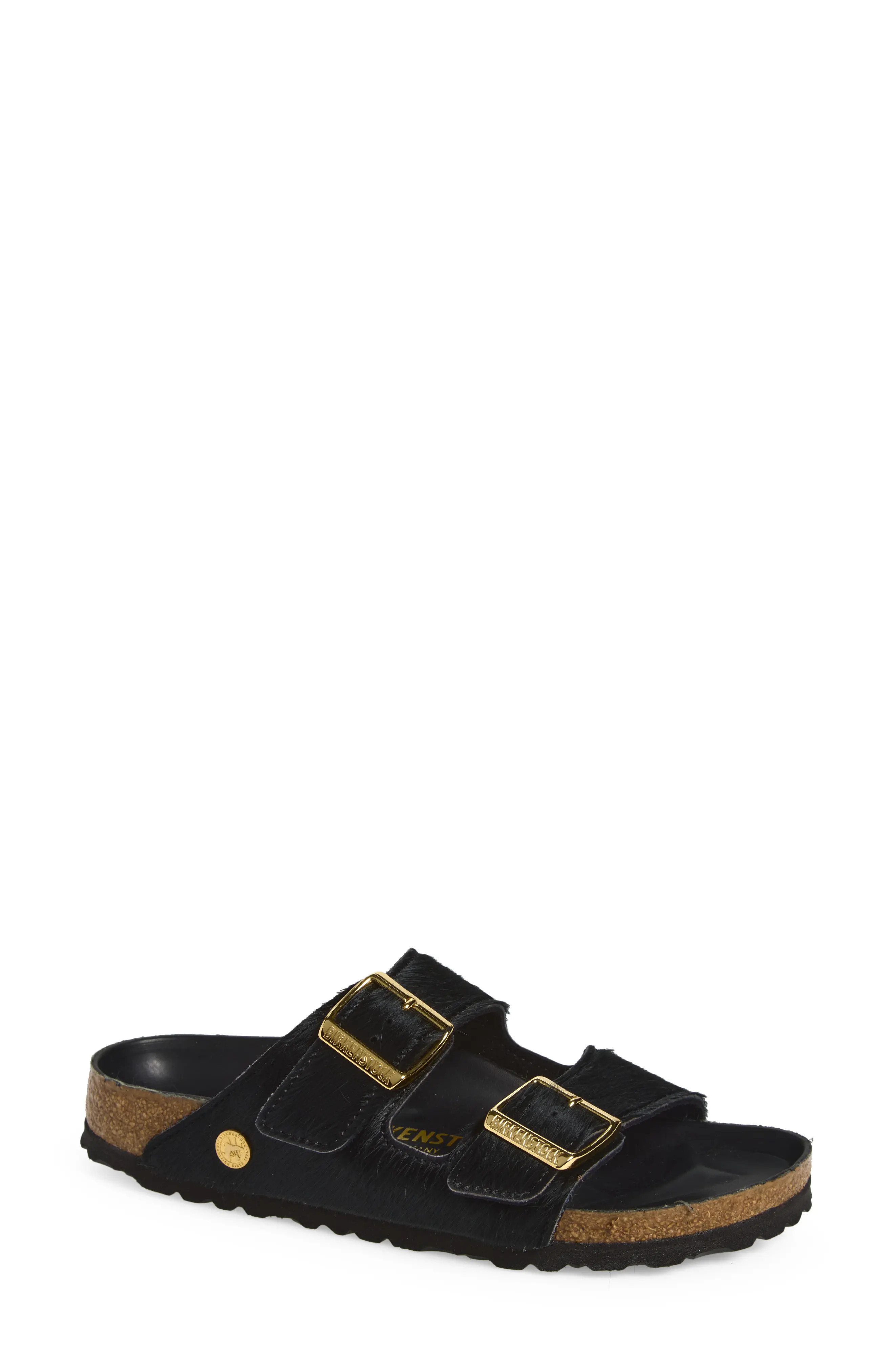 Arizona Genuine Calf Hair Slide Sandal | Nordstrom