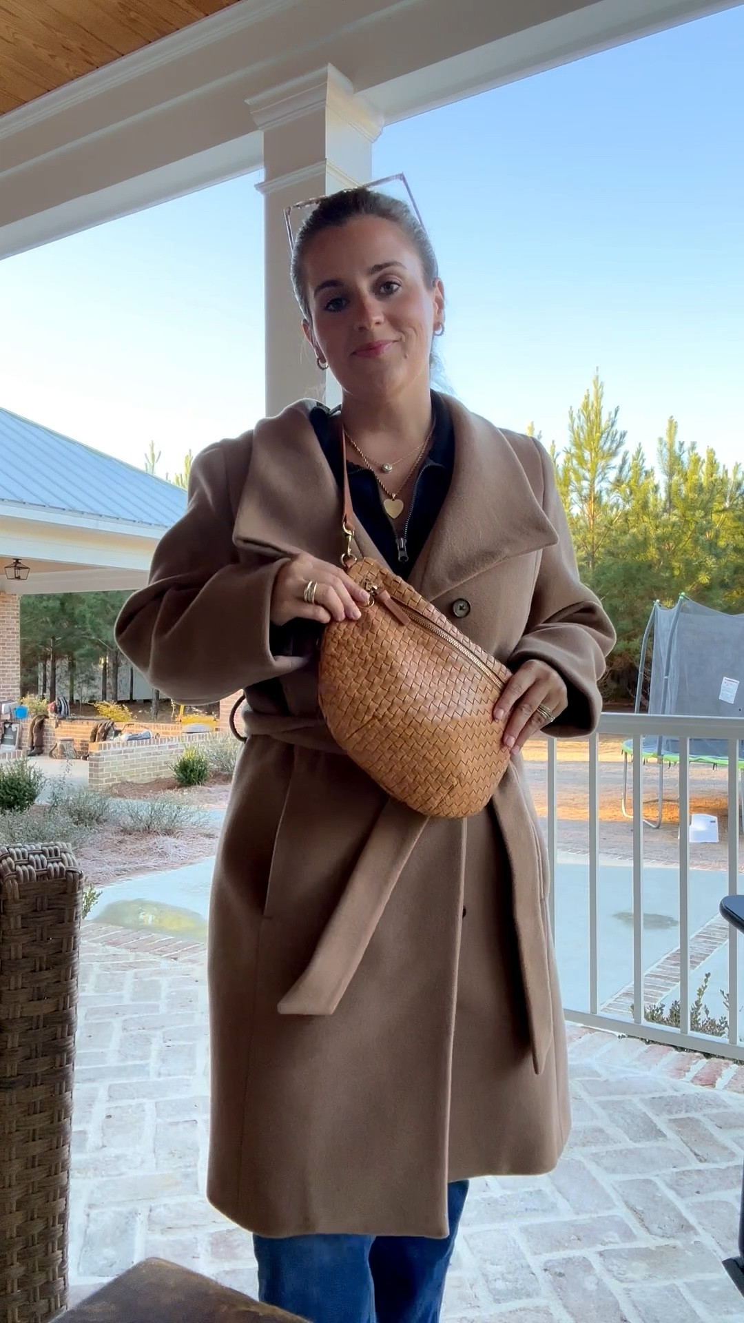 POV: it’s finally cold enough to wear your favorite Christmas present… love the tie, love the fit, love the color of this closet staple 🤎 I finally found a coat that I would purchase again and again! 

#LTKootd #LTKgrwm #LTKMidsize