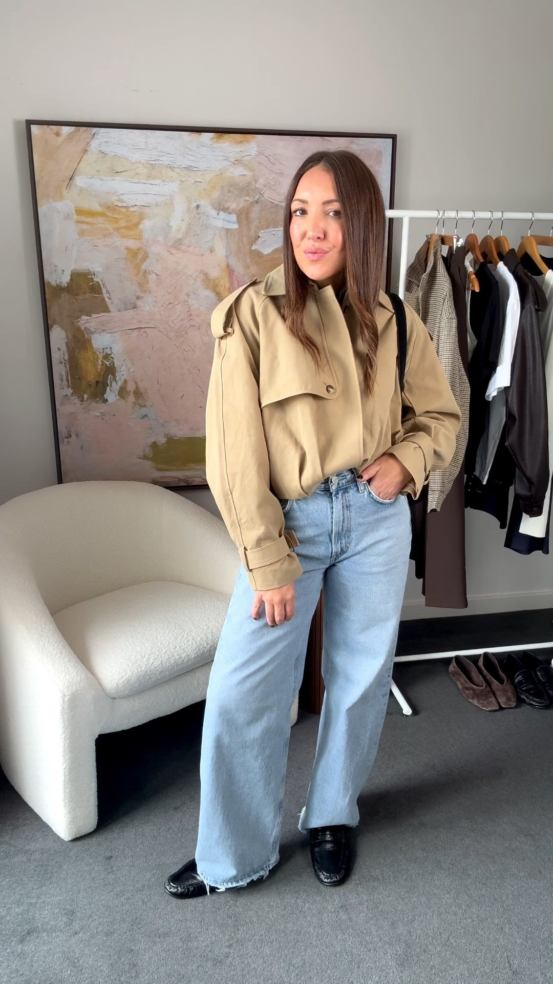 What I wear when I don’t know what to wear 

Jeans: Agolde Low Curve
Cropped trench: Henne
LS Top: Witchery 
Loafers: Alias Mae
Bag: La Tribe 

#LTKautumn #LTKjeans #LTKaustralia