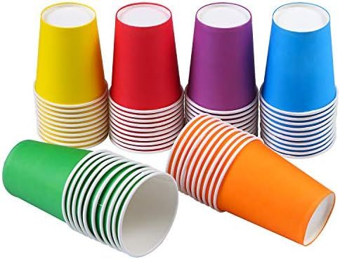 URATOT 60 Pieces 9 Ounce Disposable Paper Cups Party Cups Drinking Cups for Party, DIY and Holiday,  | Amazon (US)