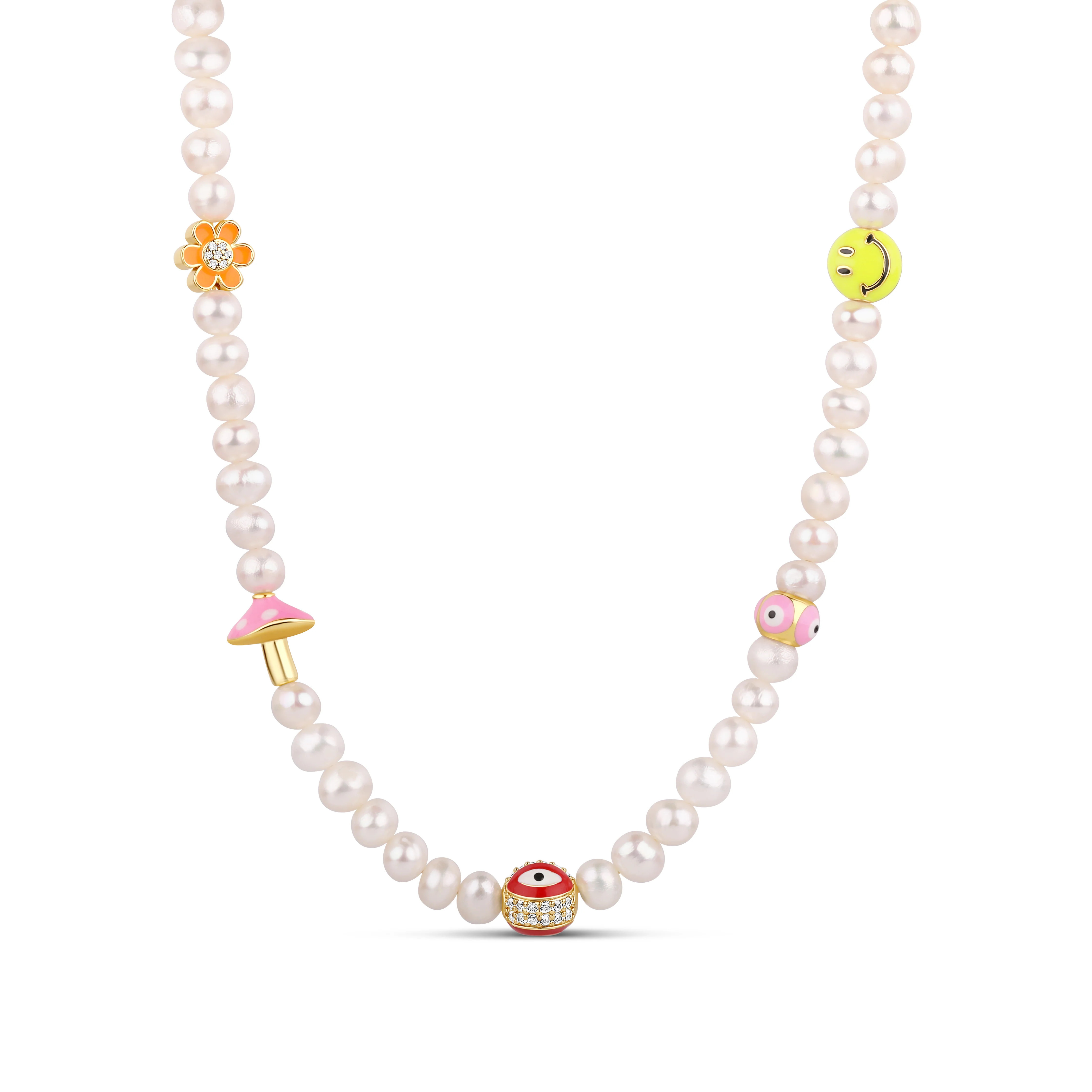 The Emoji Pearl Necklace | Hannah B. Jewelry