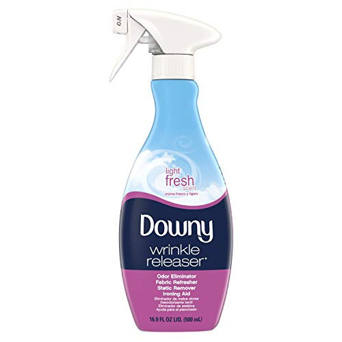 Downy Wrinkle Release Spray Plus, Static Remover, Odor Eliminator, Steamer for Clothes Accessory, Fabric Refresher and Ironing Aid, Light Fresh Scent, 16.9 Fluid Ounce (Pack of 4) | Amazon (US)