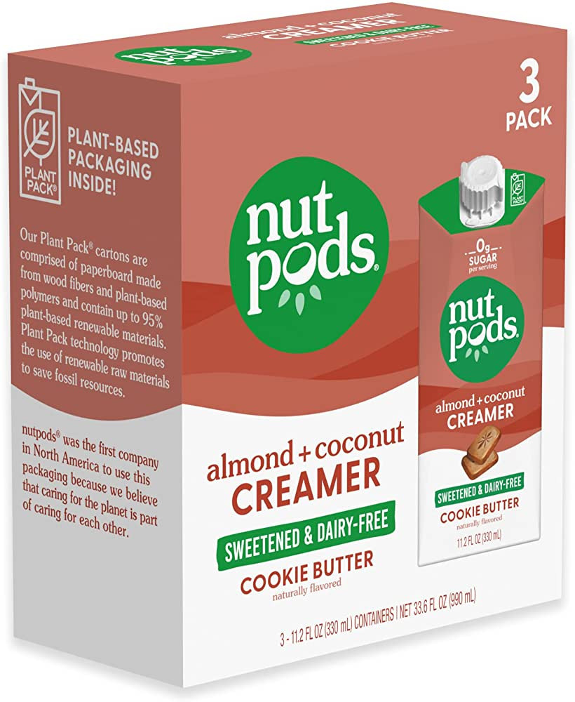 nutpods Cookie Butter Keto Coffee Creamer - Sweetened Non Dairy Creamer With Zero Sugar - 5 Calor... | Amazon (US)