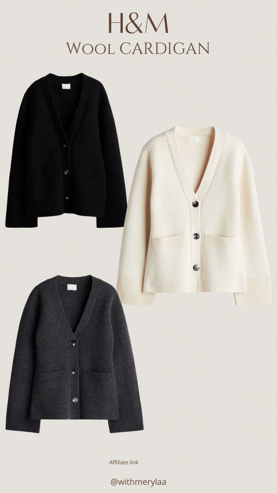 H&M wool cardigan

#LTKSeasonal #LTKStyleTip #LTKWorkwear