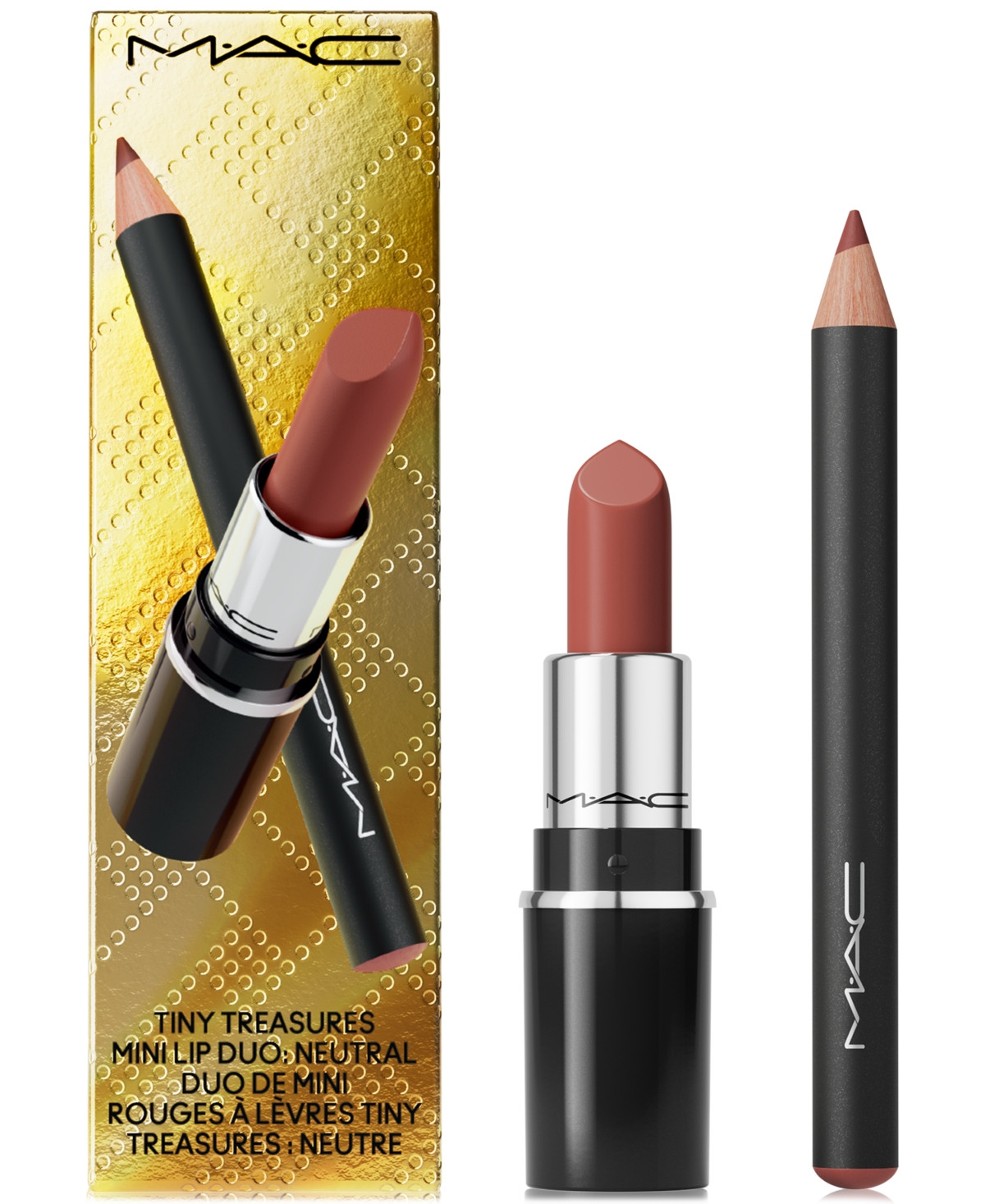 Mac 2-Pc. Tiny Treasures Mini Lipstick + Lip Liner Gift Set - Neutral | Macy's
