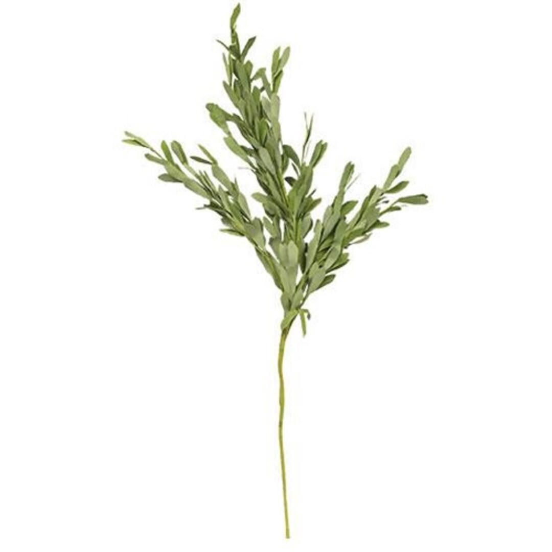 Foamy Willow Leaves Faux Foliage Spray - Etsy | Etsy (US)