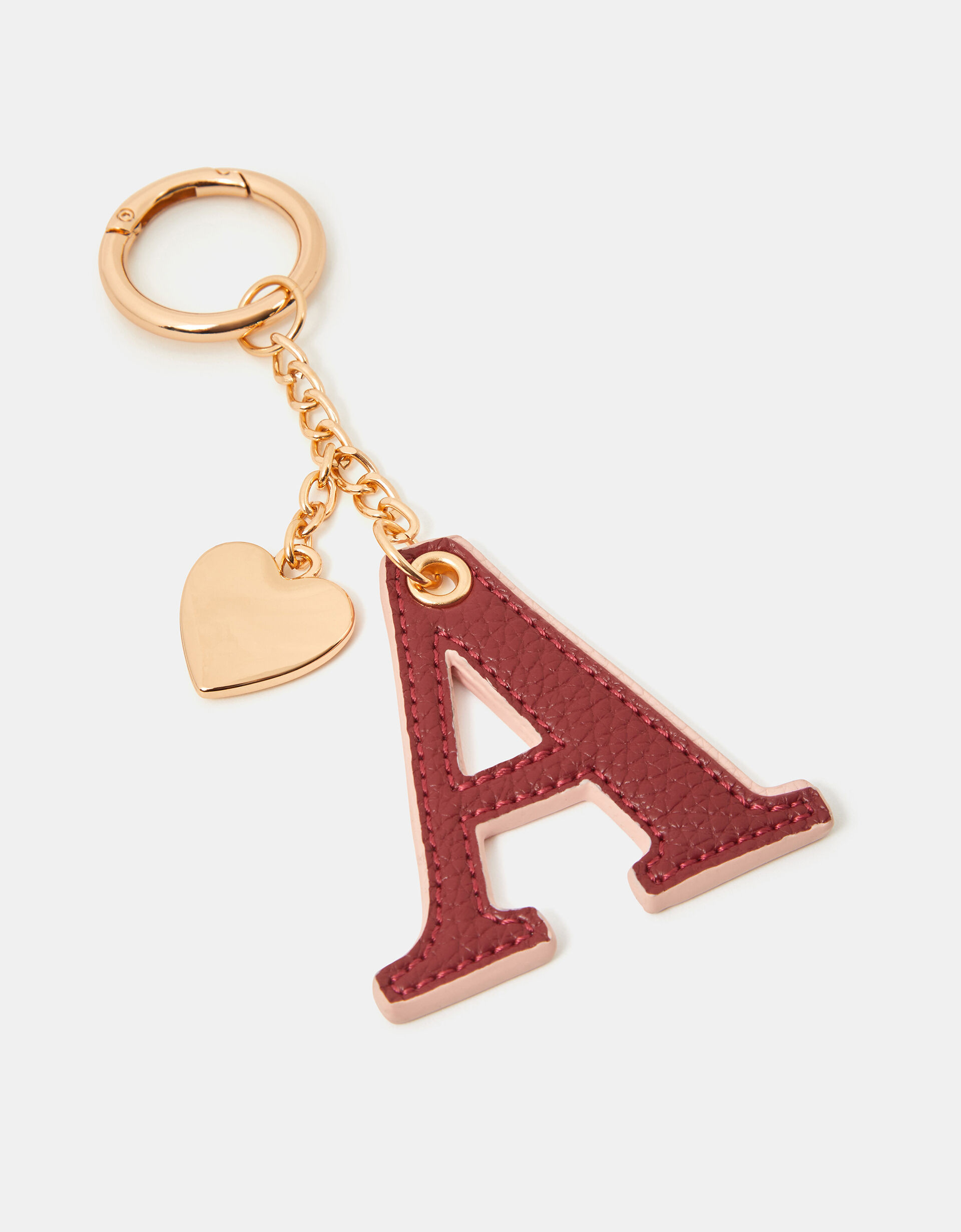 Initial Heart Bag Charm Red | Accessorize (Global)