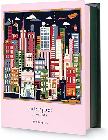 Kate Spade New York 500 Piece Puzzle for Adults, 22" x 22" Square Puzzle, Cute Puzzle with Storag... | Amazon (US)