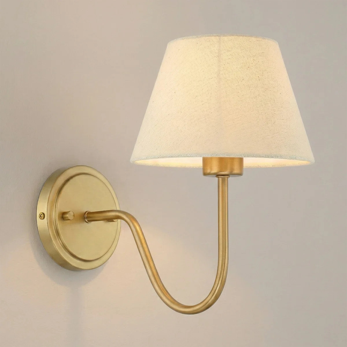 Quantarius 1-Light Steel Dimmable Armed Sconce Table Lamp | Wayfair North America