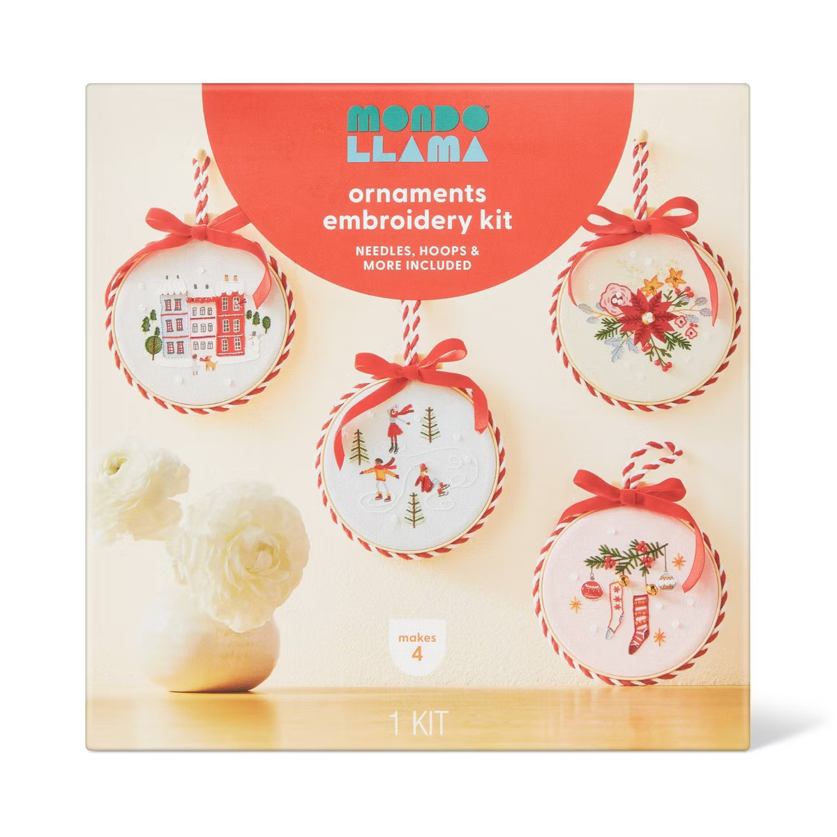 Christmas Craft Embroiderd Ornaments Kit - Mondo Llama™ | Target