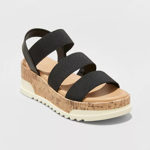 Women's Benni Sporty Cork Bottom Espadrille Platform Sandals - Universal Thread™ | Target