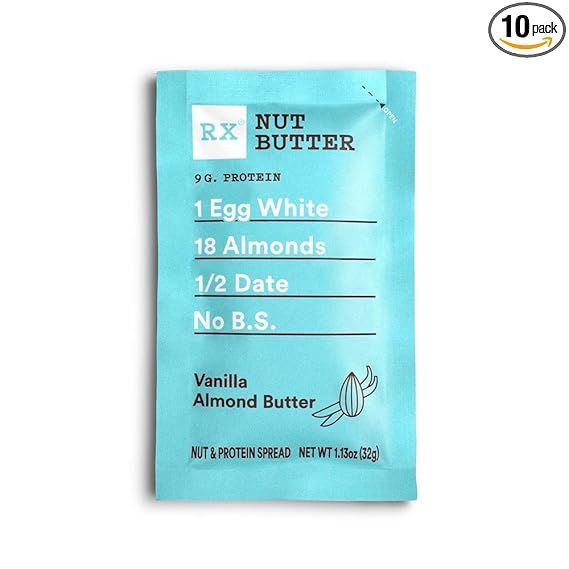 Amazon.com : RX Nut Butter, Vanilla Almond Butter, 10 Count, Keto Snack, Gluten Free : Grocery & ... | Amazon (US)