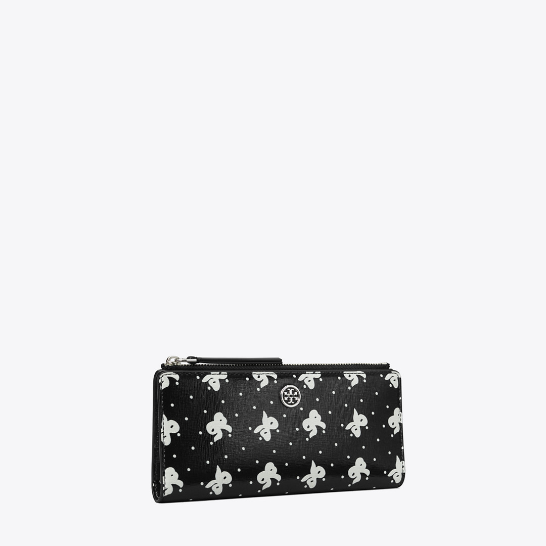 Tory Burch Robinson Printed Zip Slim Wallet | Tory Burch (US)