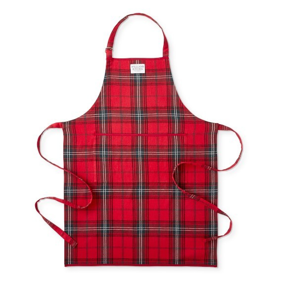 Classic Tartan Adult Apron, Red | Williams-Sonoma