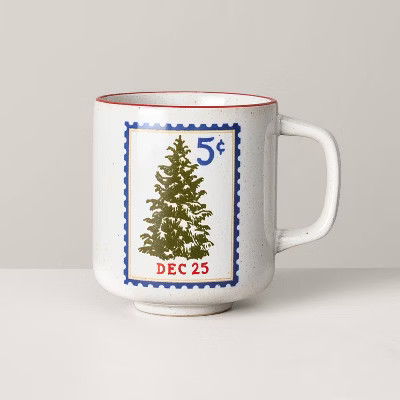 13oz Stoneware Christmas Stamp Mug - Hearth & Hand™ with Magnolia | Target