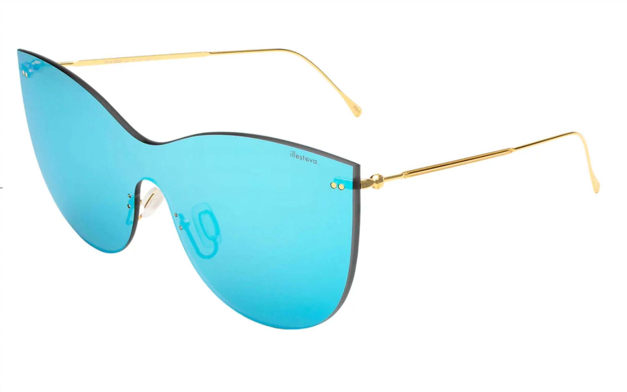 Women's Boca Mask Sunglasses In Ice Blue | Shop Simon