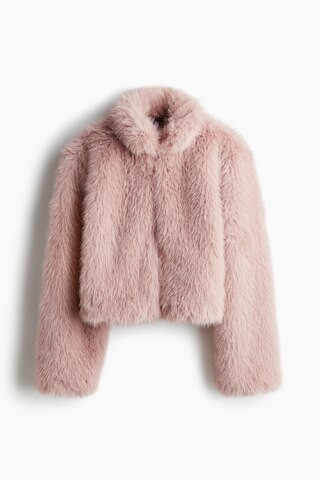 H & M - Flauschige Kurzjacke - Rosa - Damen | H&M (DE, AT, CH, NL, FI)