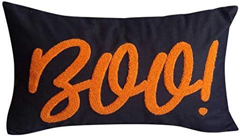 Amazon.com: DECOPOW Embroidered Halloween Decor Pillow Covers,Square 18 Inches Decorative Canvas ... | Amazon (US)