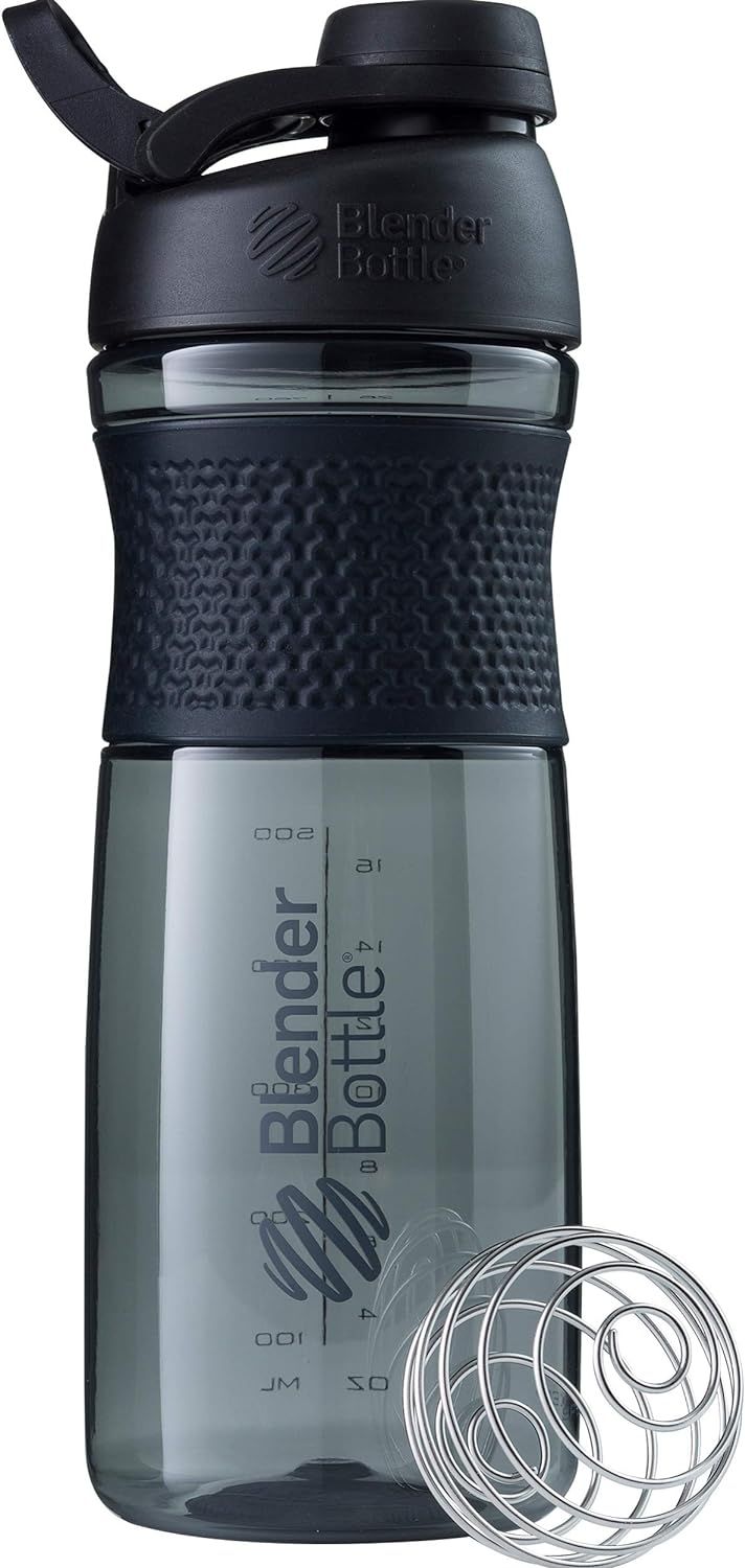 BlenderBottle SportMixer Shaker Bottle Perfect for Protein Shakes and Pre Workout, 28-Ounce, Blac... | Amazon (US)