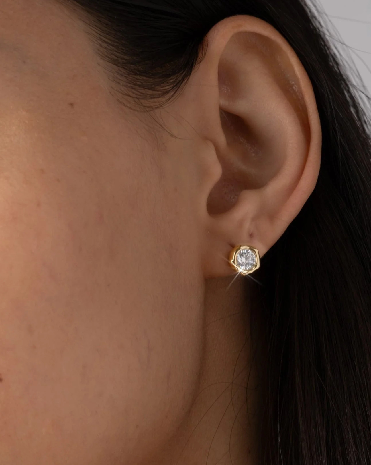 Air Asterales Molten Bezel Stud Earring | Alexis Bittar | Alexis Bittar
