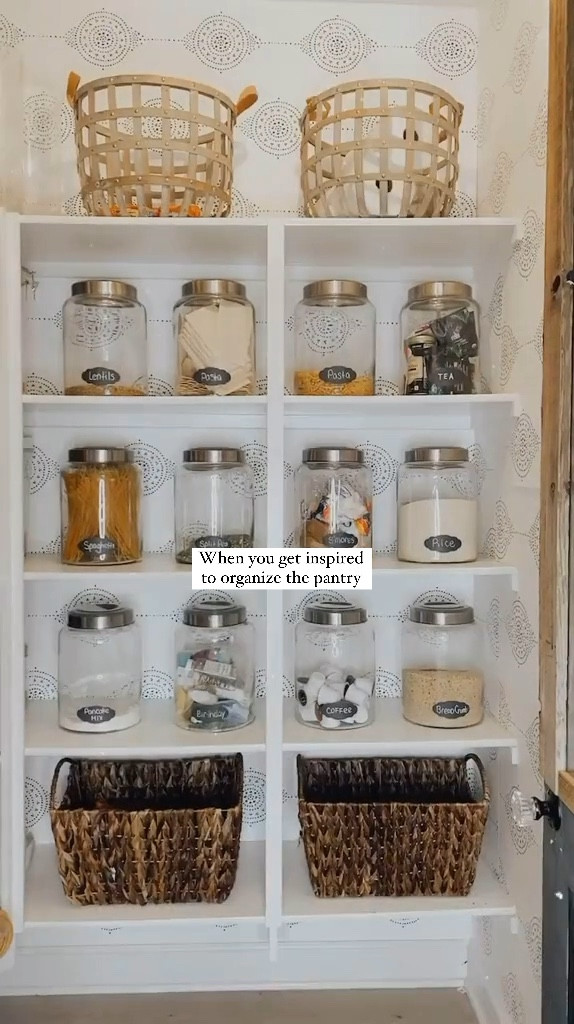 When you get inspired to clean and organize the whole pantry! 

#LTKHome #LTKFamily #LTKxWayfair