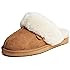 Dearfoams Women's Fireside Sydney Shearling Fur Indoor/Outdoor Scuff Slipper with Wide Widths | Amazon (US)