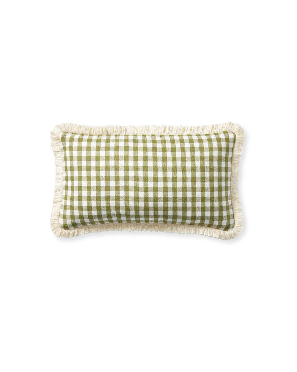 Petite Linen Gingham Pillow Cover | Serena and Lily