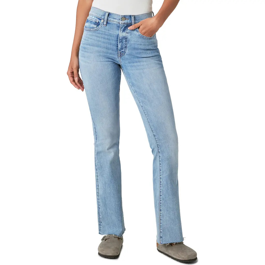 Lucky Brand Stevie Raw Hem High Waist Flare Jeans in Cabana at Nordstrom Rack, Size 32 X 32 | Nordstrom Rack