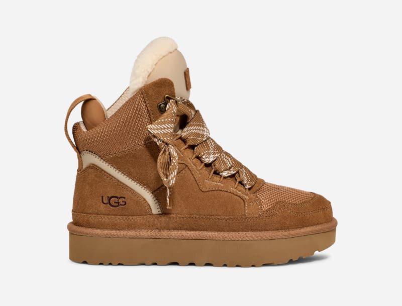 UGG® Women's Highmel Canvas/Suede Shoes in Chestnut, Size 11 | UGG (US)