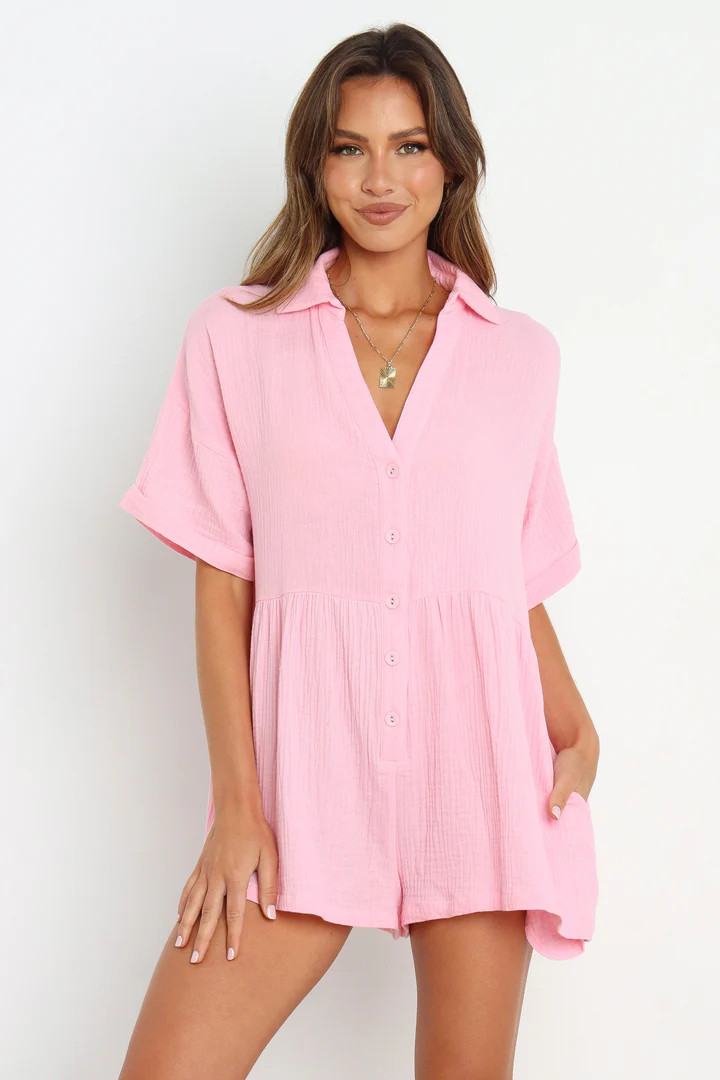 Winny Romper - Pink | Petal & Pup (US)