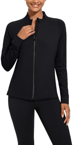 bpbtti Women's Polar Fleece Zip Up Workout Jackets with Pockets Slim Fit Cottony Soft Jacket for ... | Amazon (US)